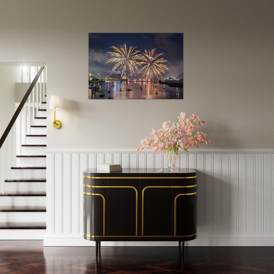 Aluminum Print Pittsburgh Firework