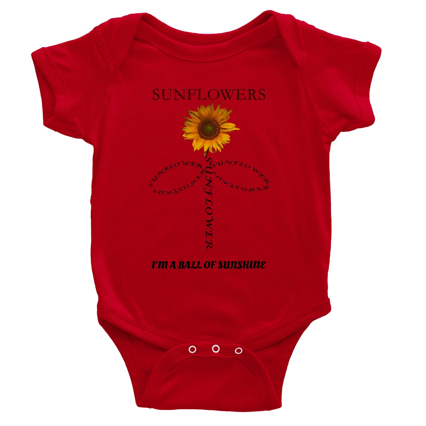 Classic Baby Short Sleeve Bodysuit FUNNY