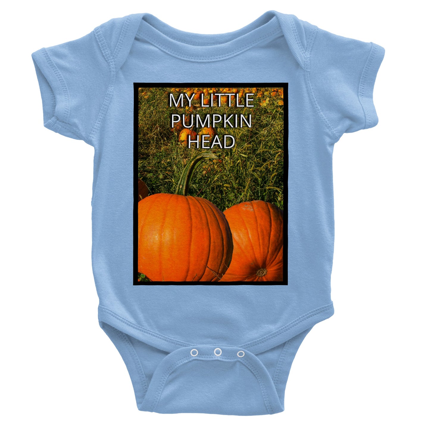 MY LITTLE PUMPKIN HEAD Classic Baby Short Sleeve Bodysuit