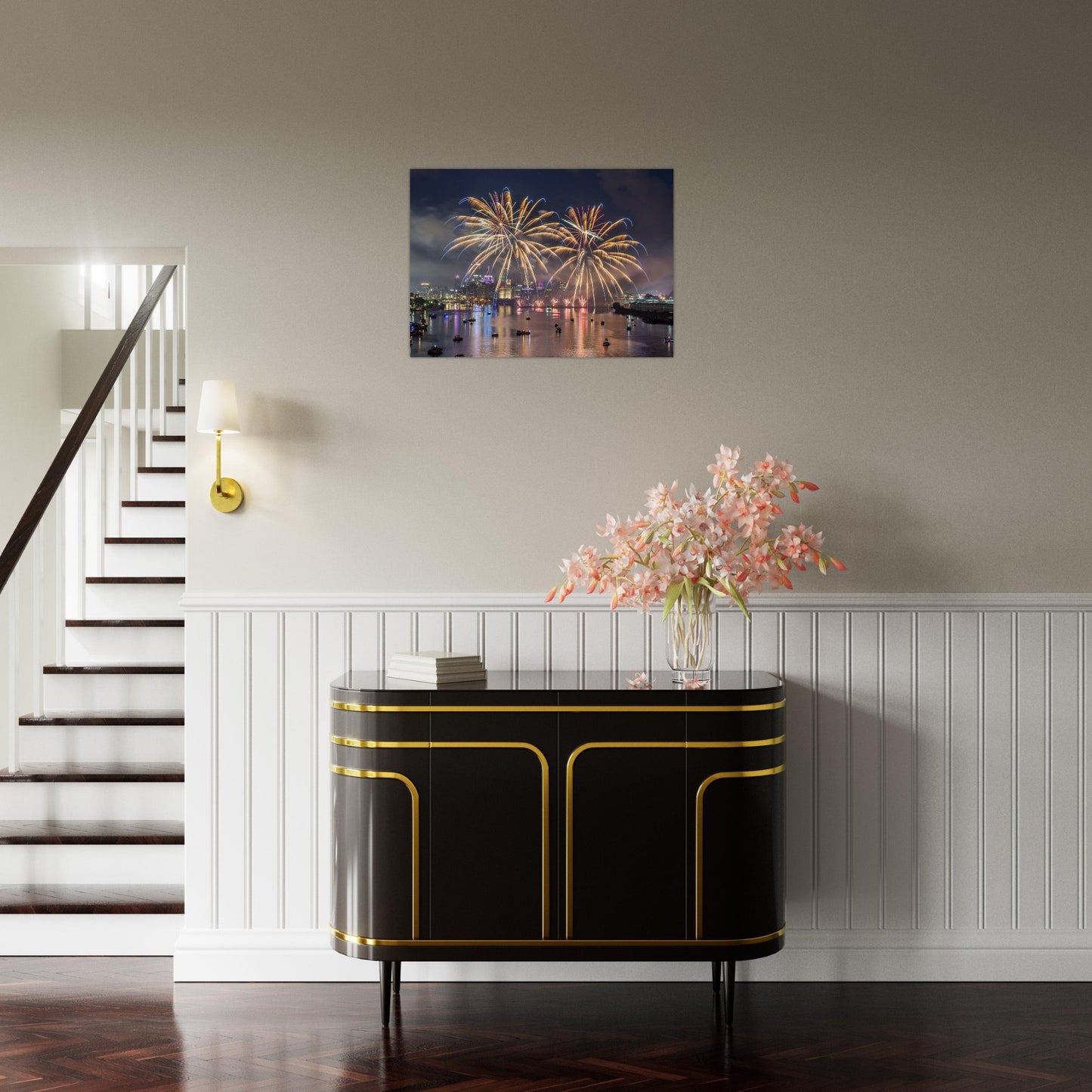 Aluminum Print Pittsburgh Firework