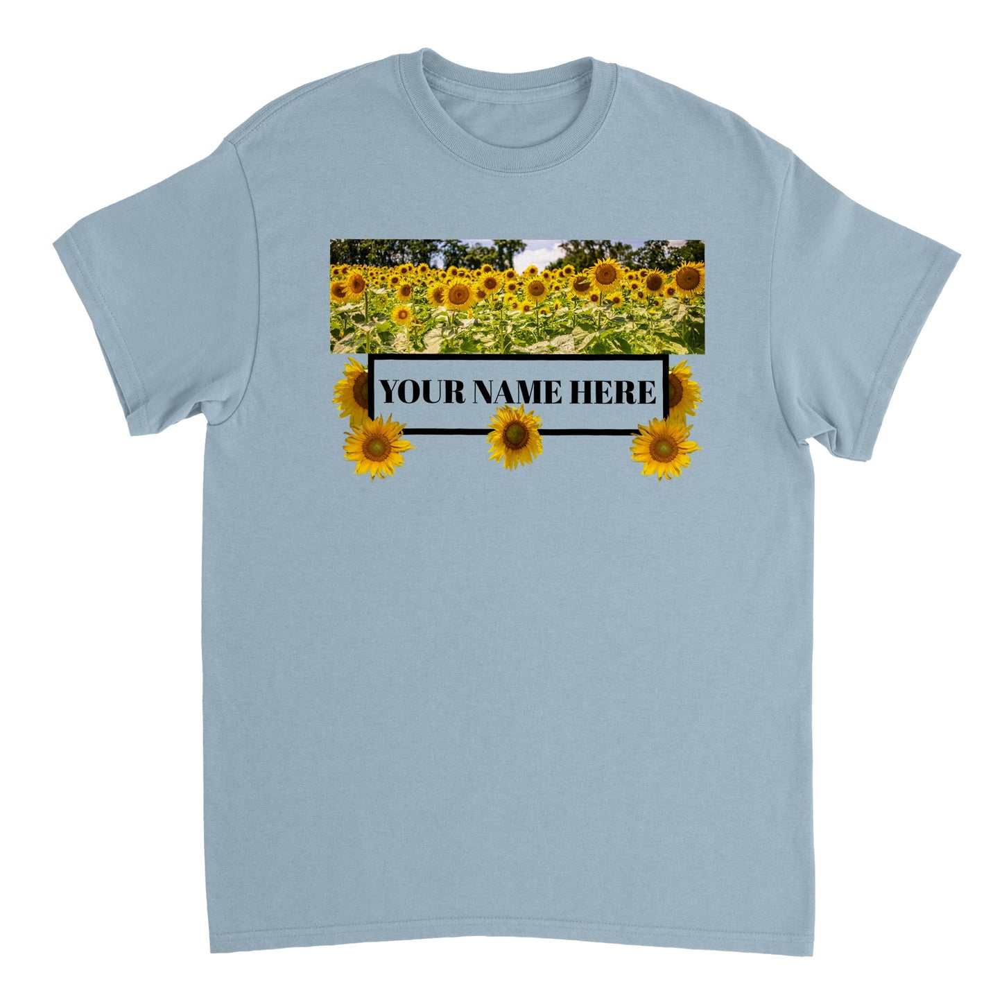 Heavyweight Unisex Crewneck T-shirt DO NOT PURCHASE UNTILL I CHANGE THE "YOUR NAME HERE"