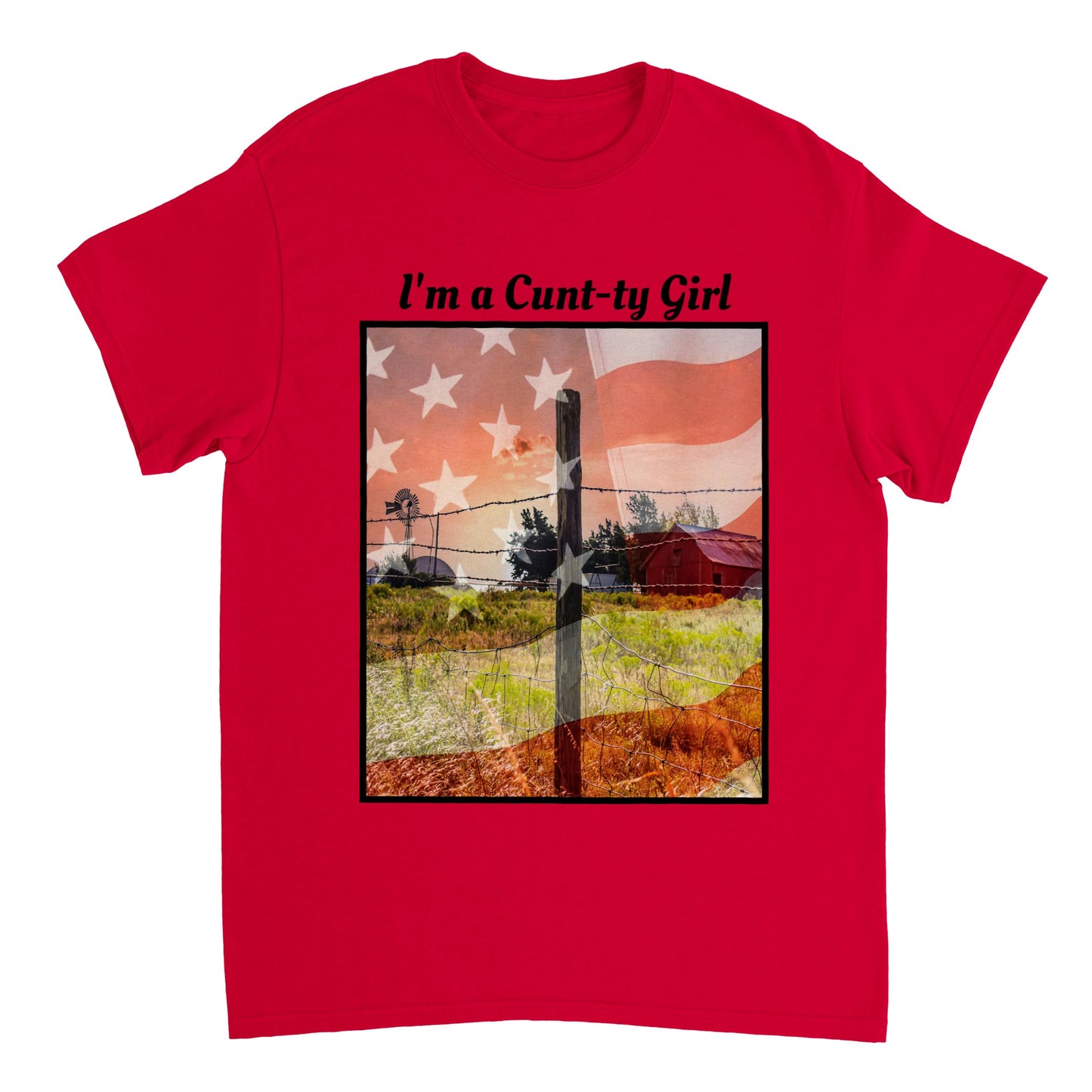 IM A COUNTRY GIRL TOP Heavyweight Unisex Crewneck T-shirt