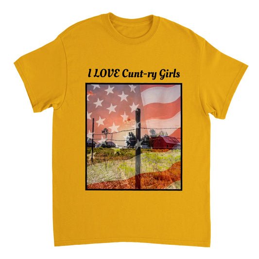 I lOVE TOP Heavyweight Unisex Crewneck T-shirt