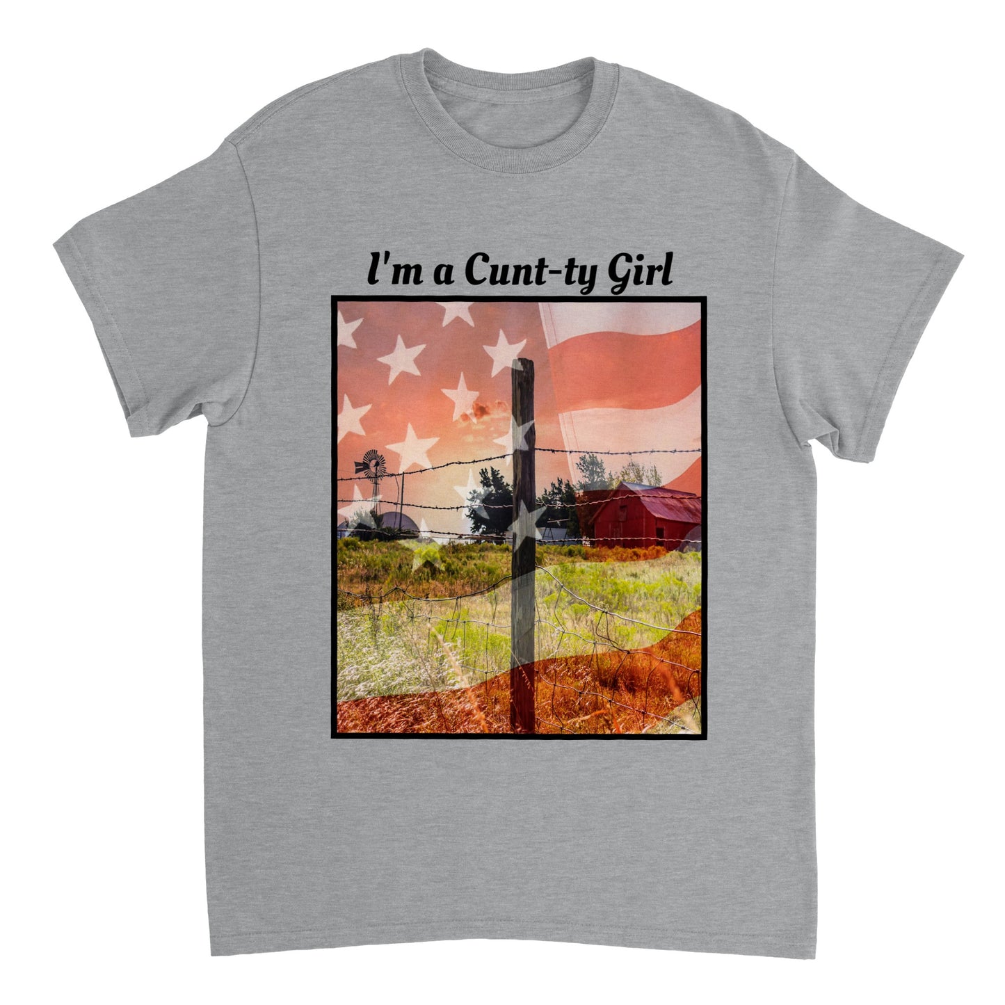 IM A COUNTRY GIRL TOP Heavyweight Unisex Crewneck T-shirt