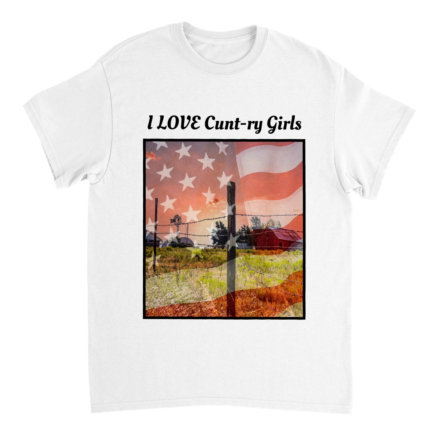 I lOVE TOP Heavyweight Unisex Crewneck T-shirt