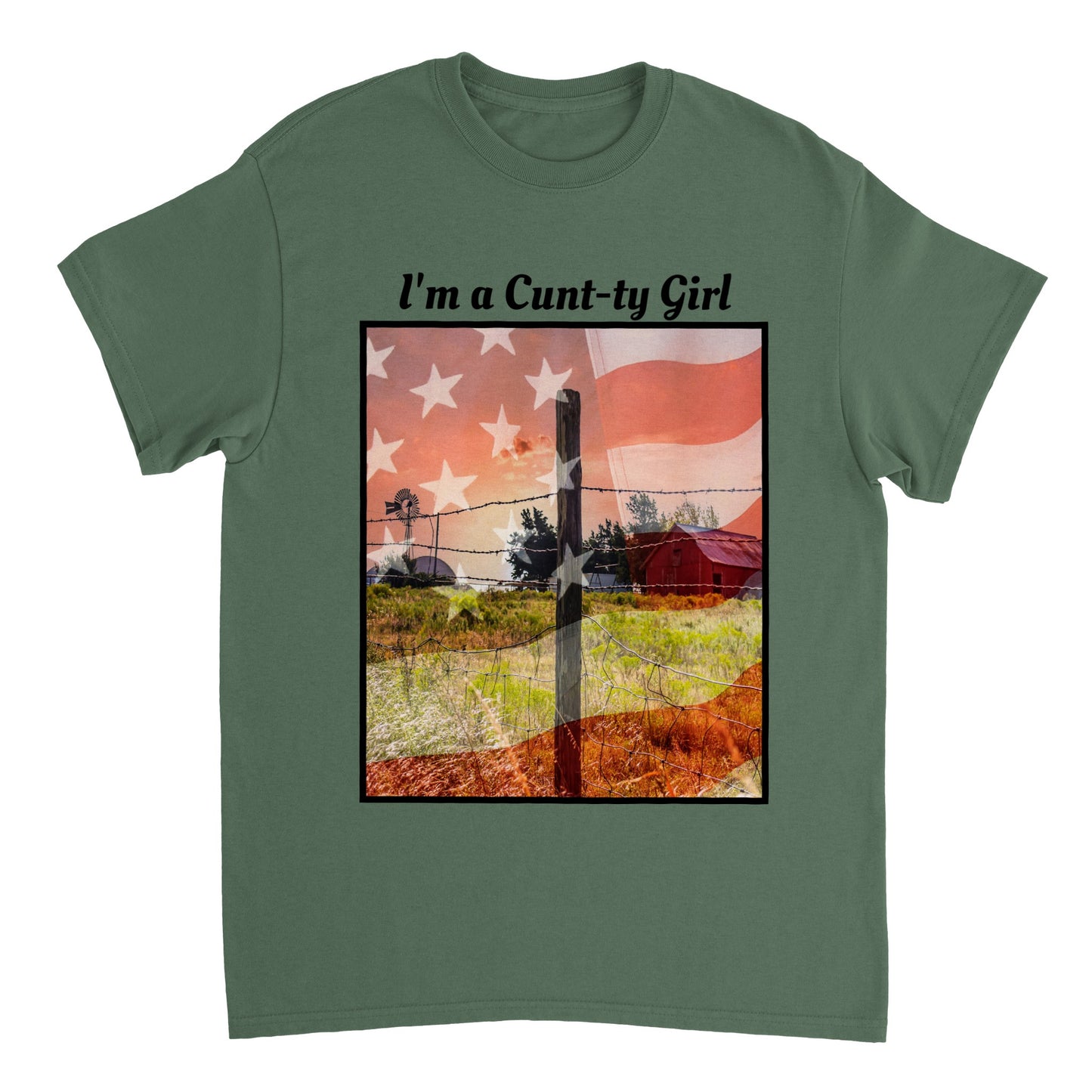 IM A COUNTRY GIRL TOP Heavyweight Unisex Crewneck T-shirt