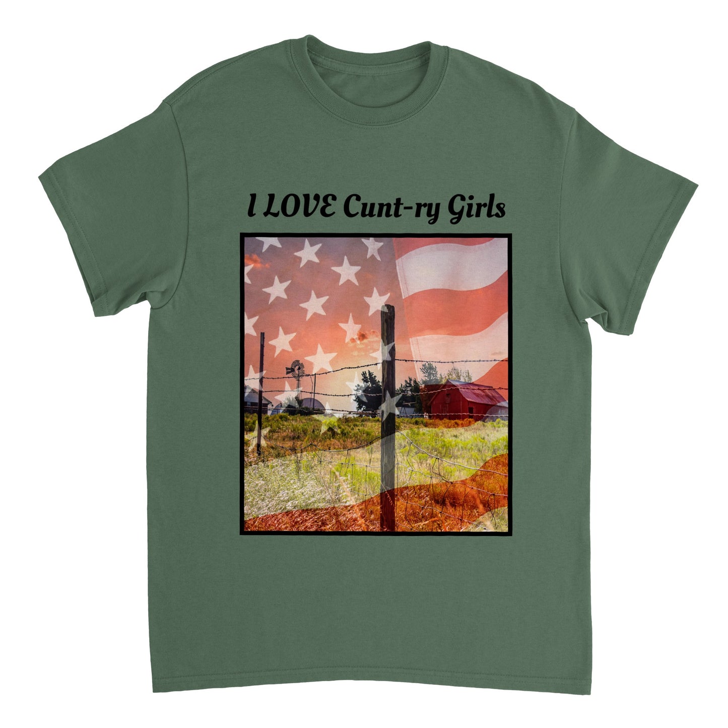 I lOVE TOP Heavyweight Unisex Crewneck T-shirt