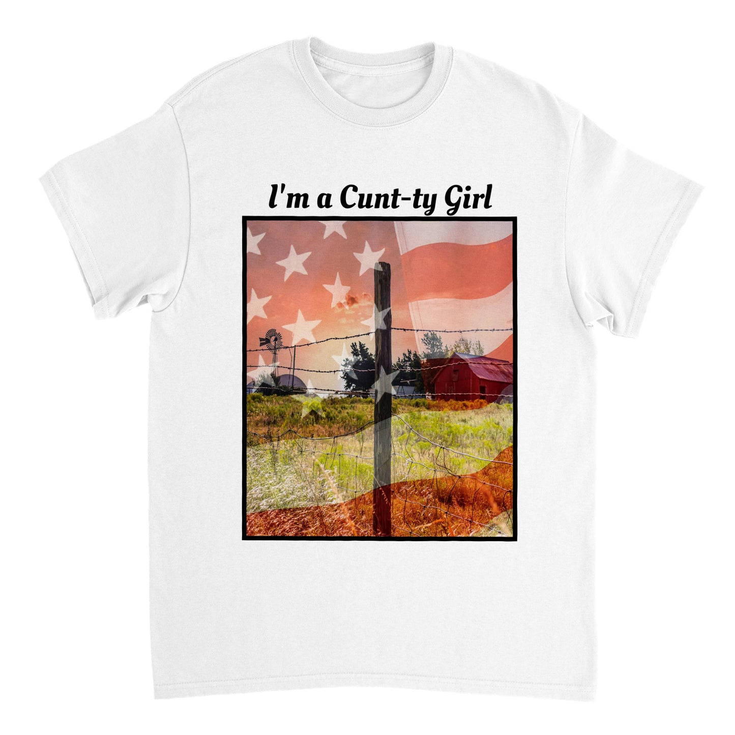 IM A COUNTRY GIRL TOP Heavyweight Unisex Crewneck T-shirt