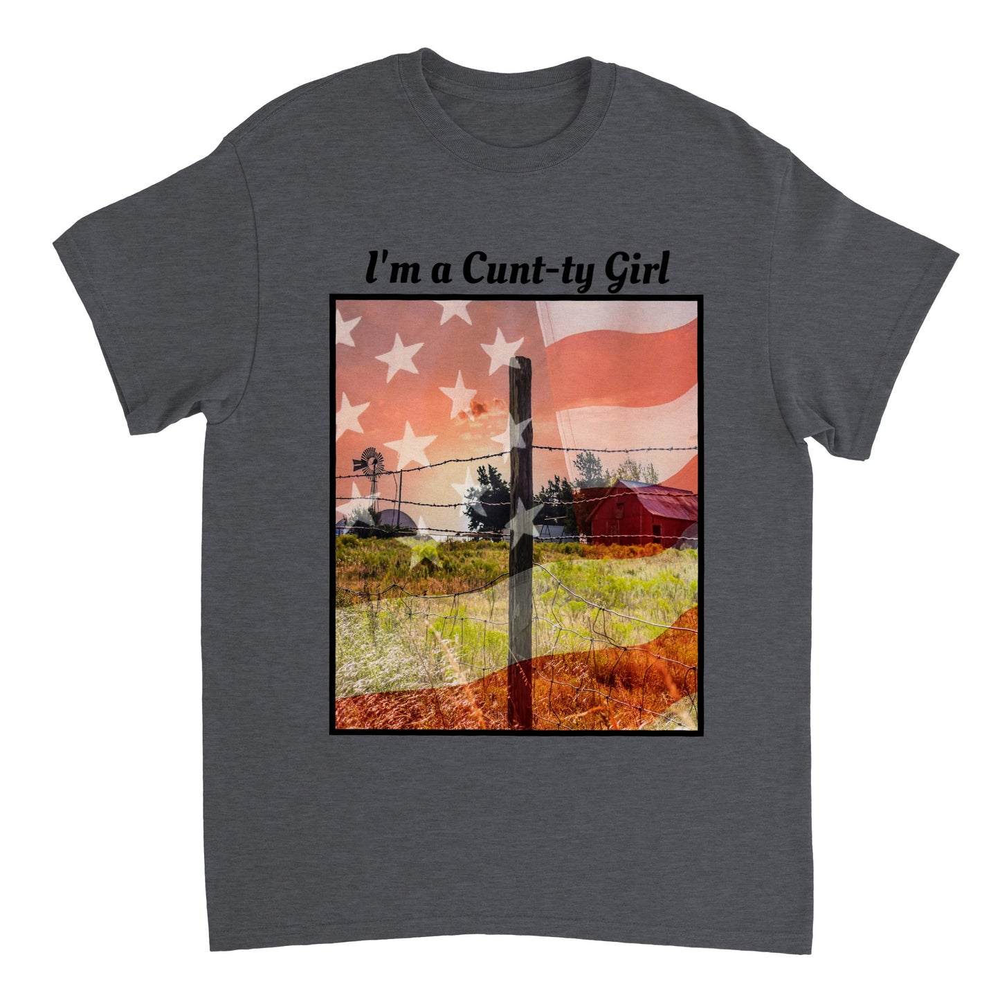 IM A COUNTRY GIRL TOP Heavyweight Unisex Crewneck T-shirt