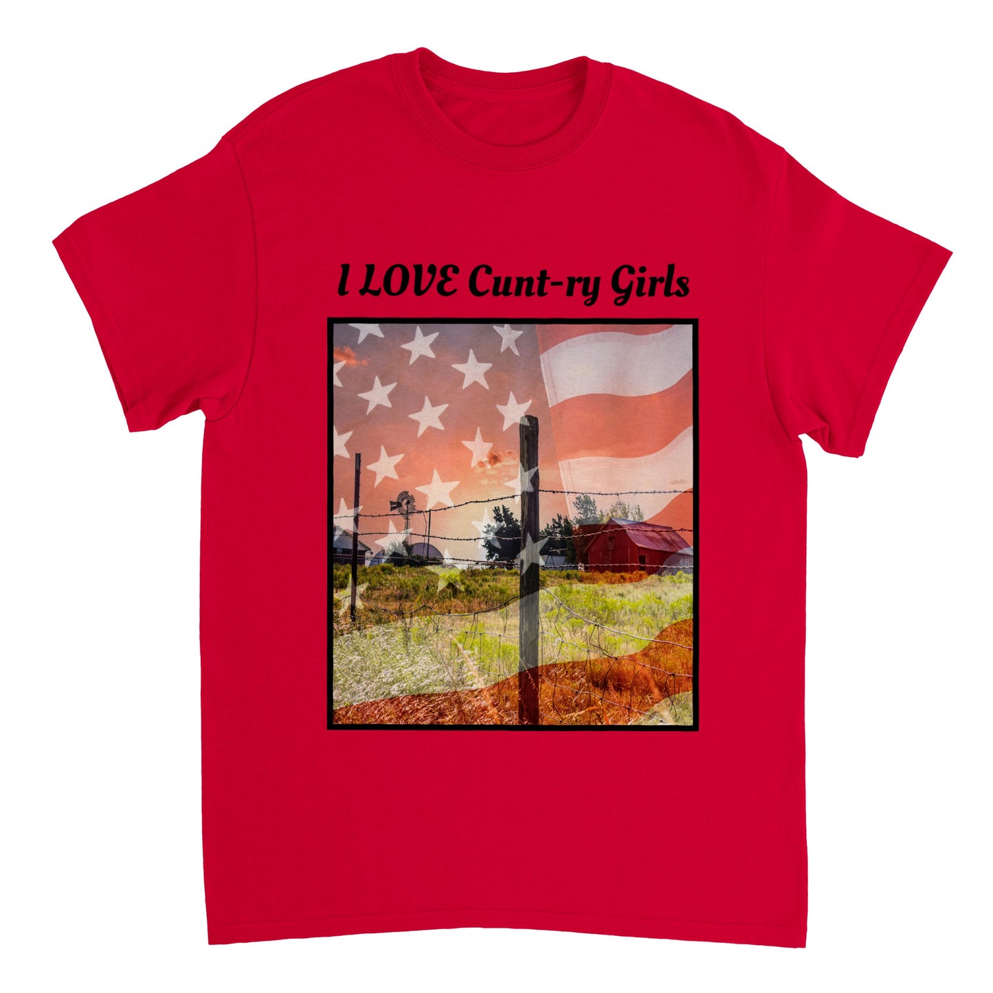 I lOVE TOP Heavyweight Unisex Crewneck T-shirt