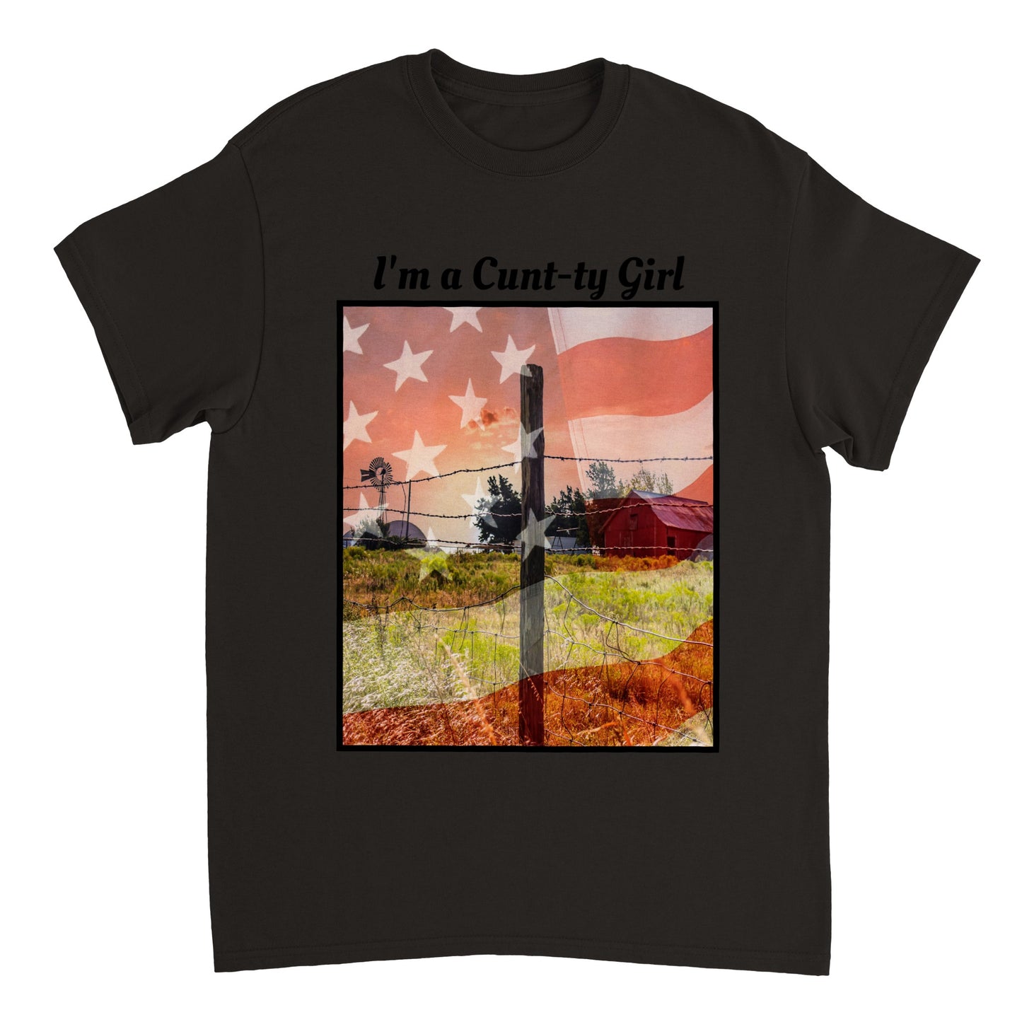 IM A COUNTRY GIRL TOP Heavyweight Unisex Crewneck T-shirt