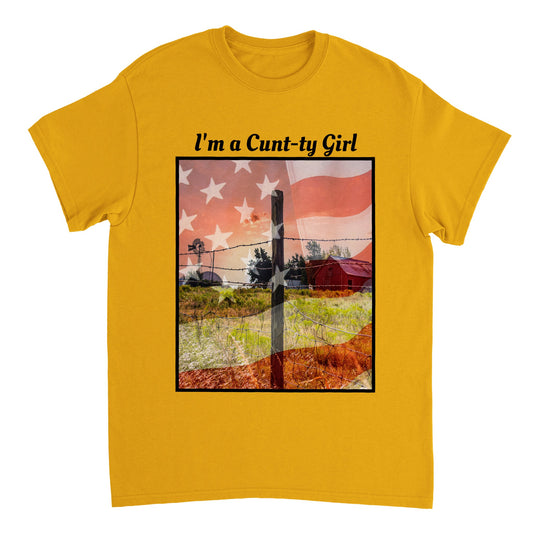 IM A COUNTRY GIRL TOP Heavyweight Unisex Crewneck T-shirt