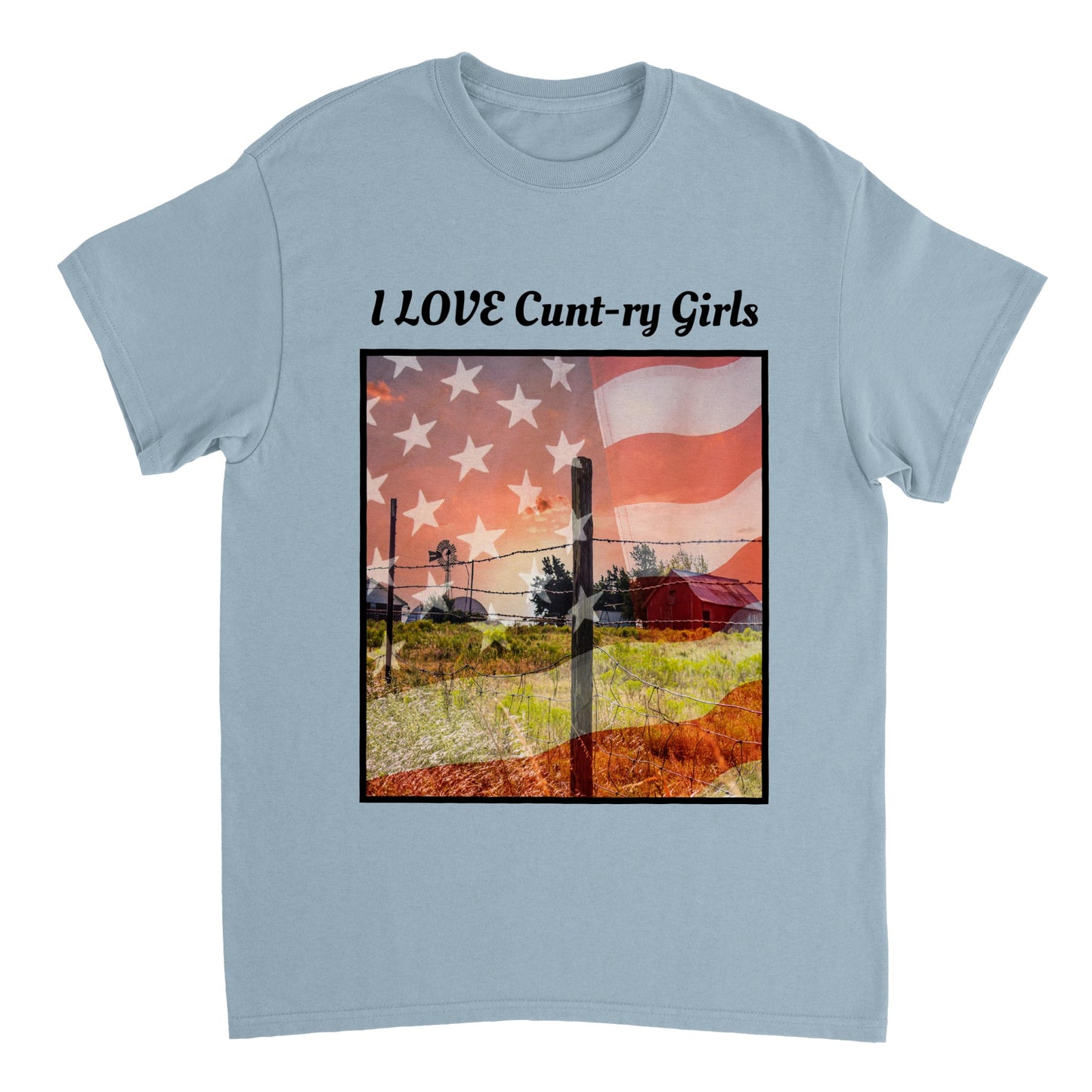 I lOVE TOP Heavyweight Unisex Crewneck T-shirt