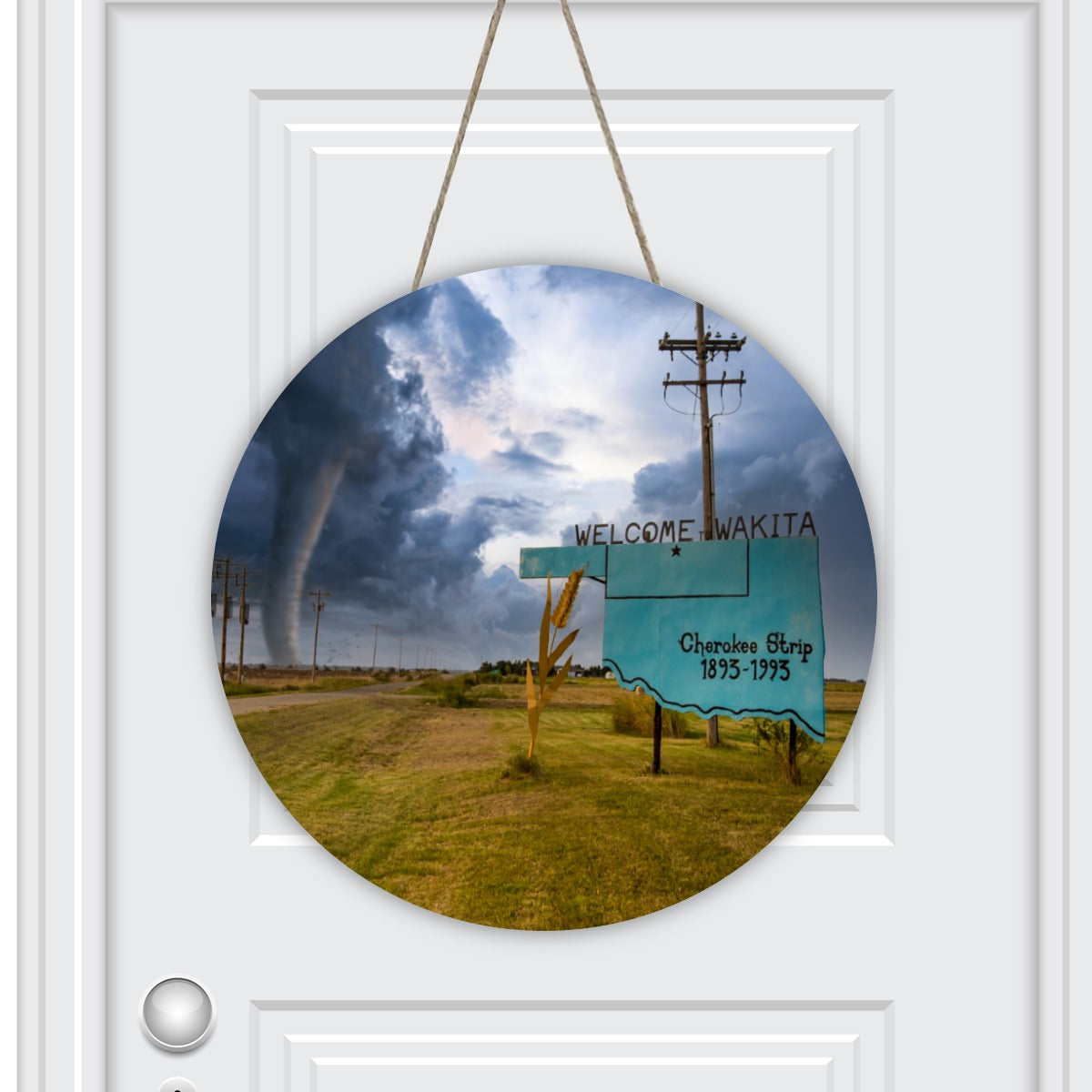 Round House Number Door Hanger