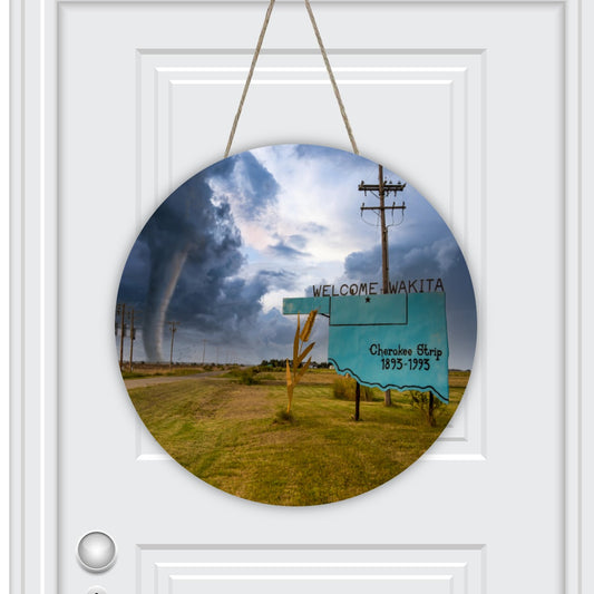 Round House Number Door Hanger