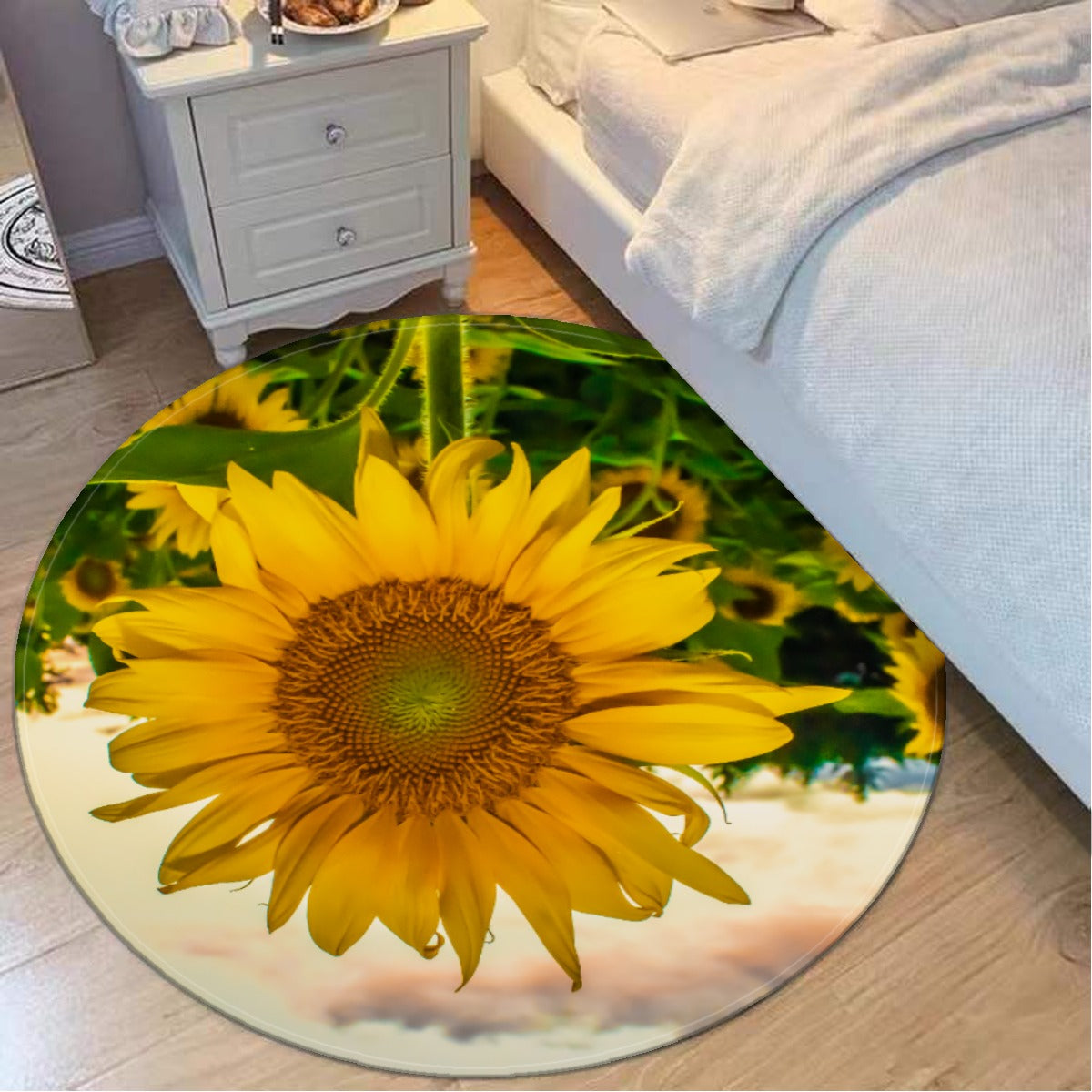 Foldable round mat