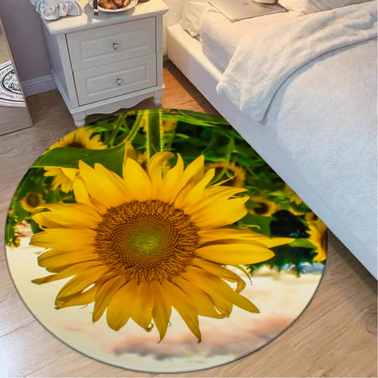 Foldable round mat