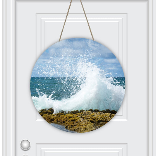 Round House Number Door Hanger