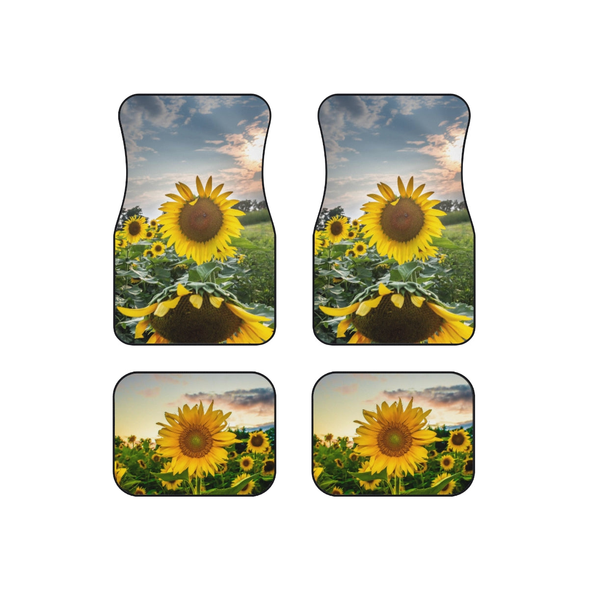 Sun Flower Car Mats (Set of 4)