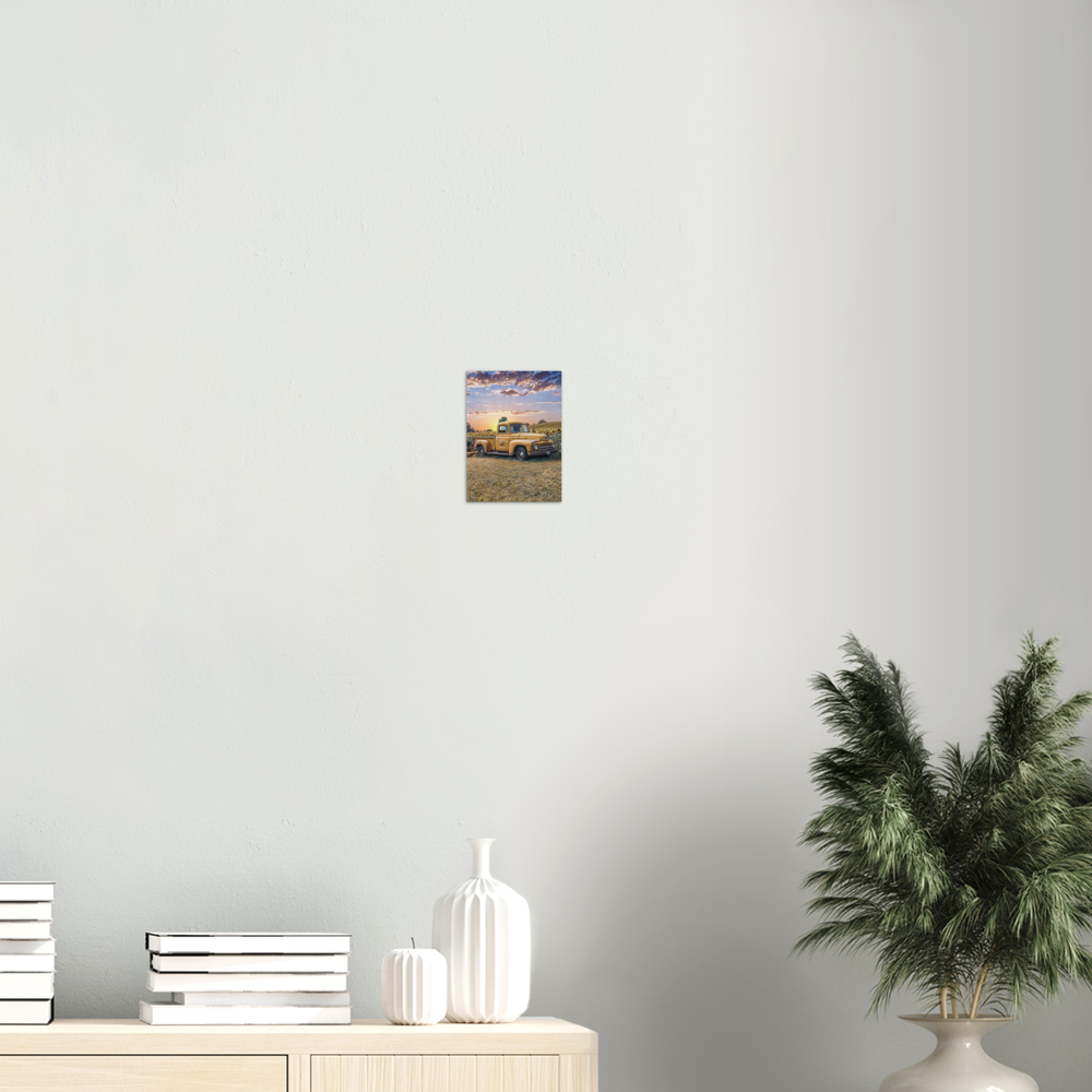 Sunflower Truck Archival Matte Paper Poster