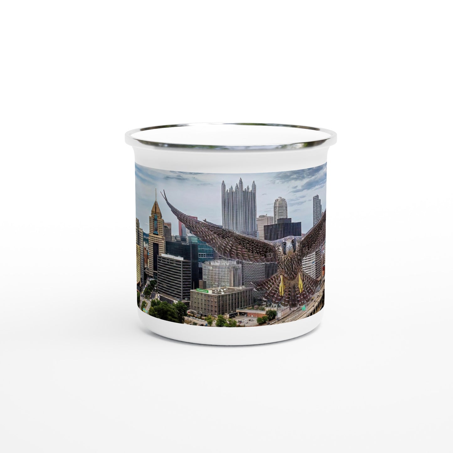 White 12oz Enamel Mug