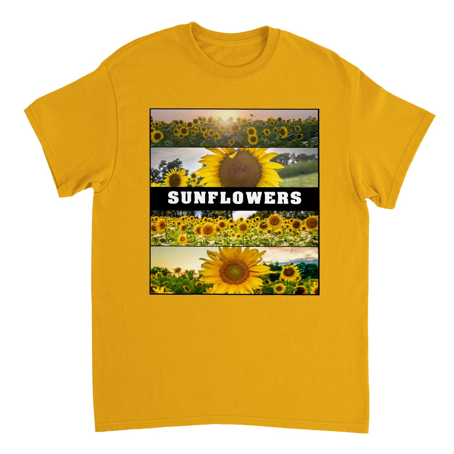 Sunflowers Heavyweight Unisex Crewneck T-shirt
