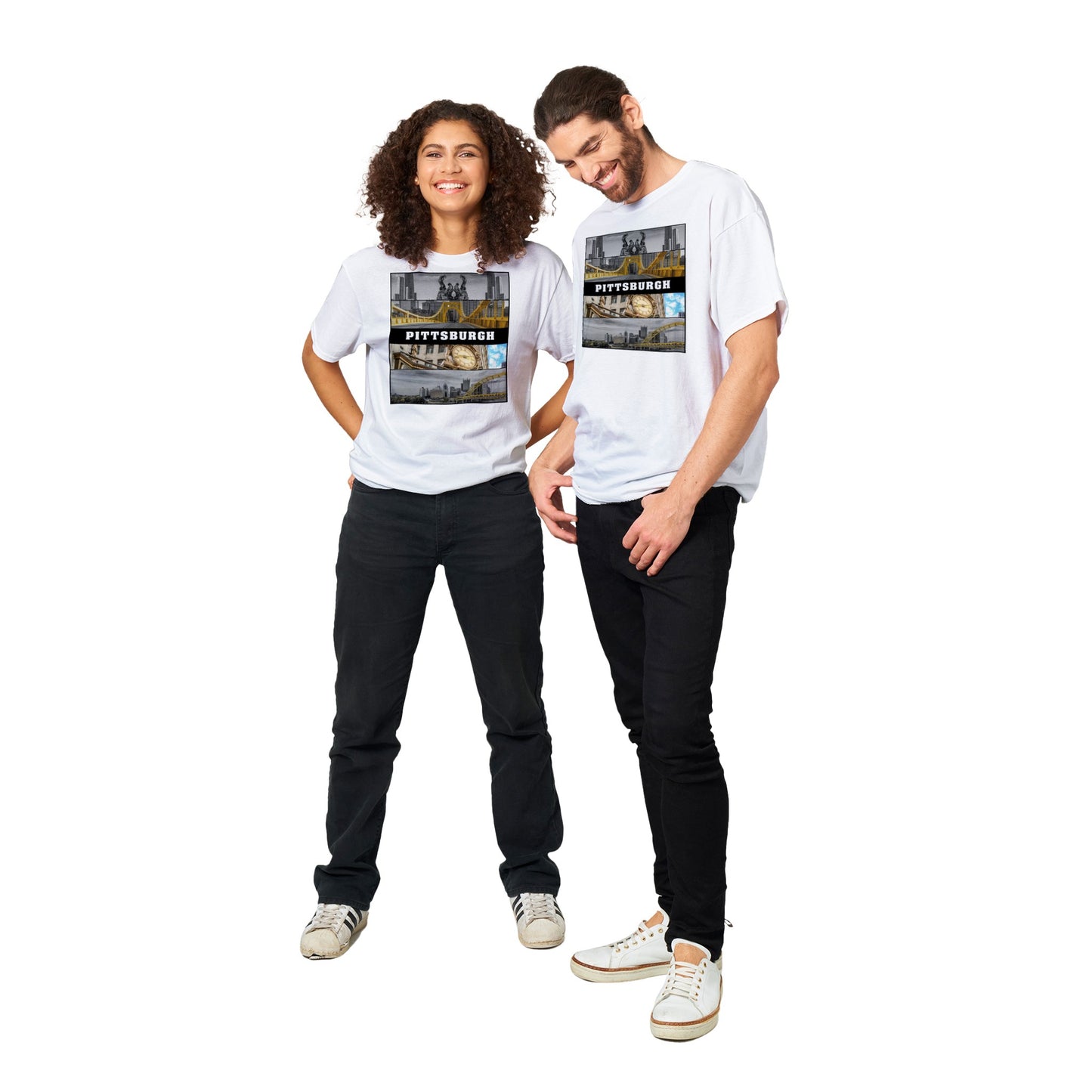 Pittsburgh 4 Design Heavyweight Crewneck T-shirt