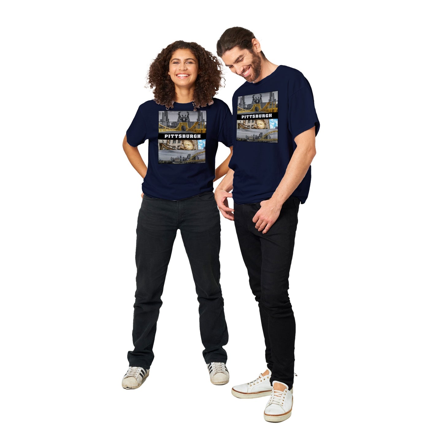 Pittsburgh 4 Design Heavyweight Crewneck T-shirt