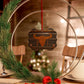 Rustic Metal Bull Ornament - Unique Aluminum Christmas or Decor Gift