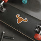 Rust Spiral Bull Die-Cut Sticker — Rustic Horns Laptop Decal