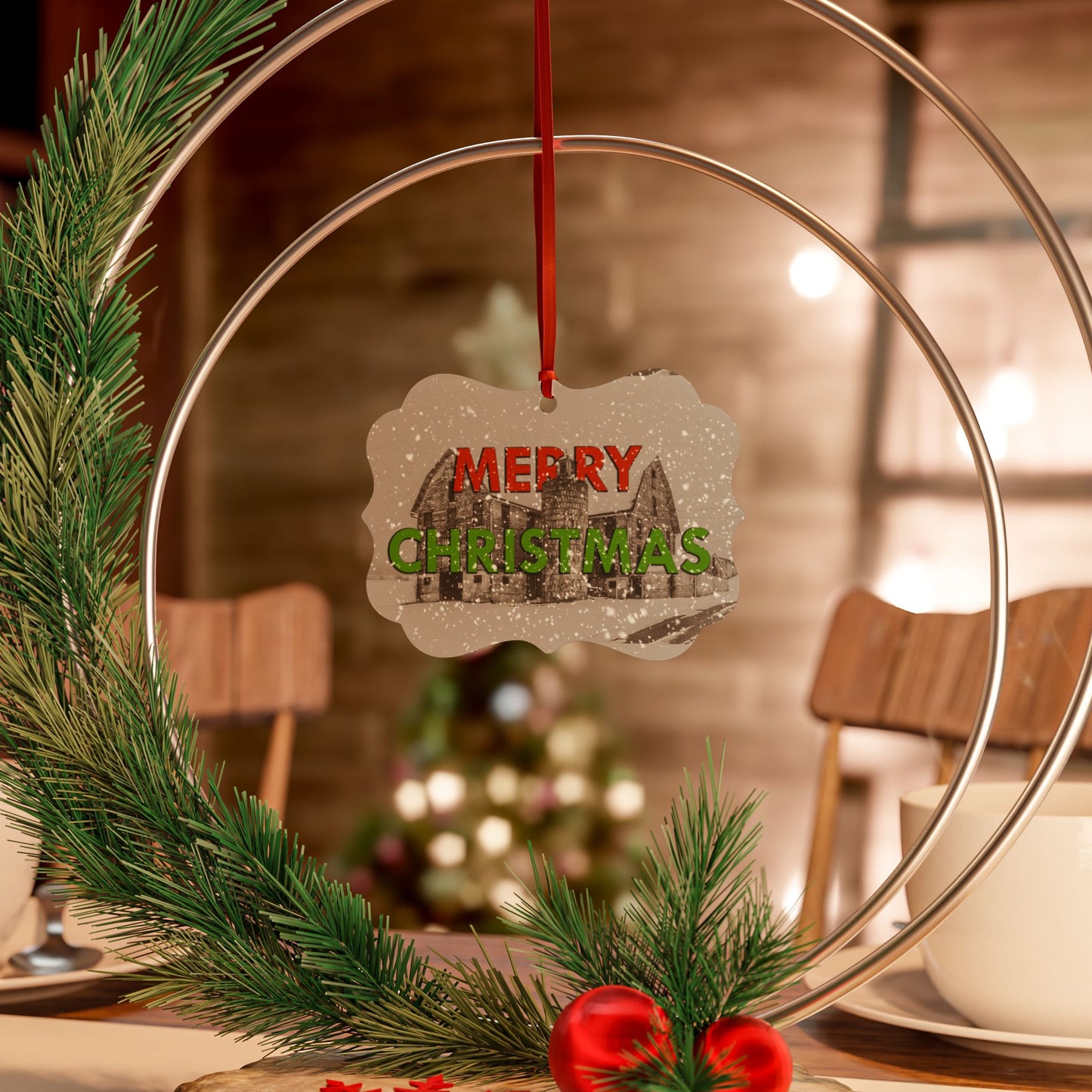 Merry Christmas Aluminum Ornaments - Festive Holiday Decorations (1pc, 5pcs, 10pcs, 20pcs)