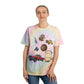 Colorful Tie-Dye Tee with Retro Images - Perfect for Summer Vibes