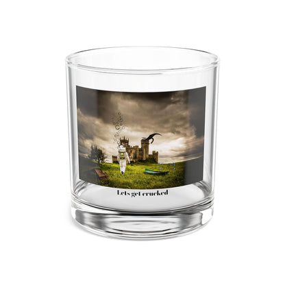 10oz Rocks Glass with Surreal Castle Landscape Print — Moody Fantasy Whiskey Tumbler