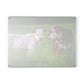 Rustic Glass Cutting Board | 'Eat More Chicken' Design for Farm Lovers & Home Chefs