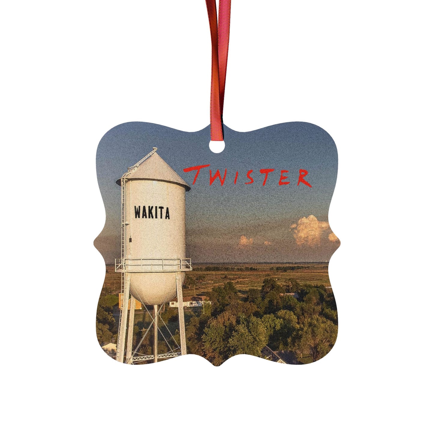Twister Themed Aluminum Ornament Set - Perfect for Gifts & Holiday Decor