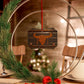 Rustic Metal Bull Ornament - Unique Aluminum Christmas or Decor Gift