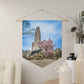 Cathedral of Learning Pennant Wall Banner — Pitt Panther Spring Bloom