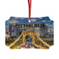 Pittsburgh Aluminum Ornament Set - Custom Decorative Holiday Ornaments