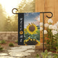 Sunflower Welcome Garden Flag - Floral House Banner for Front Yard
