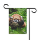 Red Panda Garden Flag — Cute Sleeping Red Panda Outdoor Banner for Yard & Porch