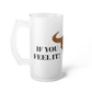 Frosted Glass Beer Mug