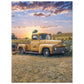 Aluminum Print Sunfower Truck