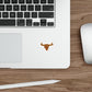 Rust Spiral Bull Die-Cut Sticker — Rustic Horns Laptop Decal