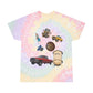 Colorful Tie-Dye Tee with Retro Images - Perfect for Summer Vibes