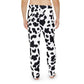 Cow Print Men’s Pajama Pants – Novelty 'Didn’t You See My Cows Out Front?' Lounge Trousers