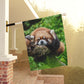 Red Panda Garden Flag — Cute Sleeping Red Panda Outdoor Banner for Yard & Porch