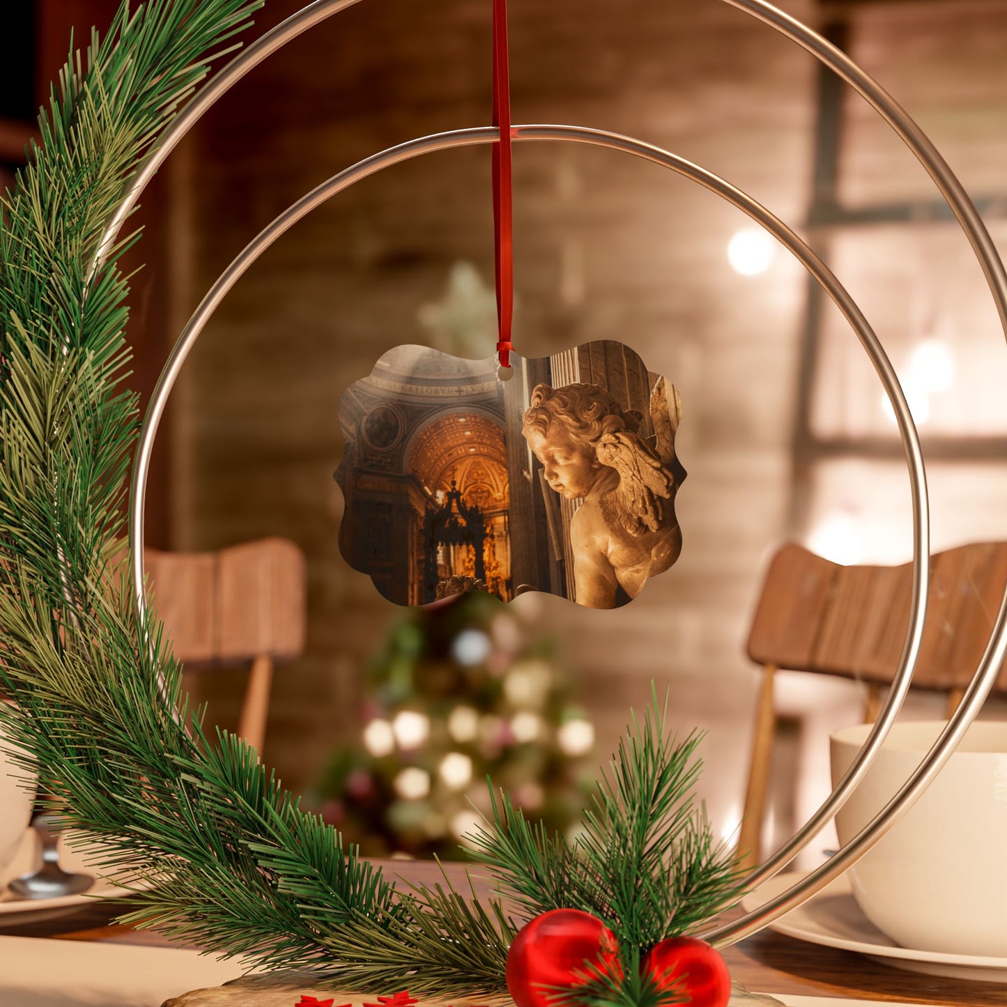 Elegant Photo Aluminum Ornaments for Holiday Decor - 1pc, 5pcs, 10pcs, 20pcs