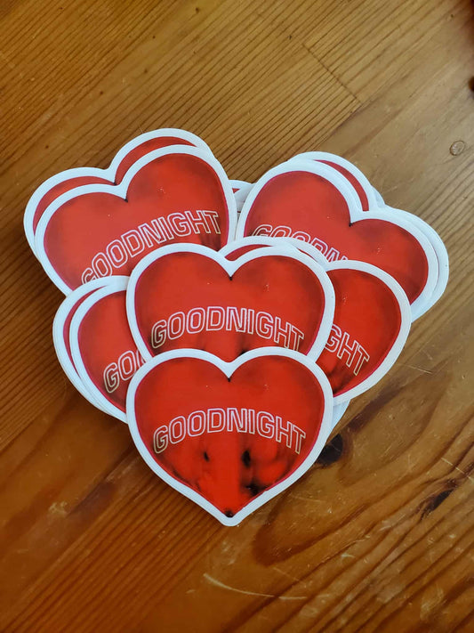 GOODNIGHT Heart Sticker