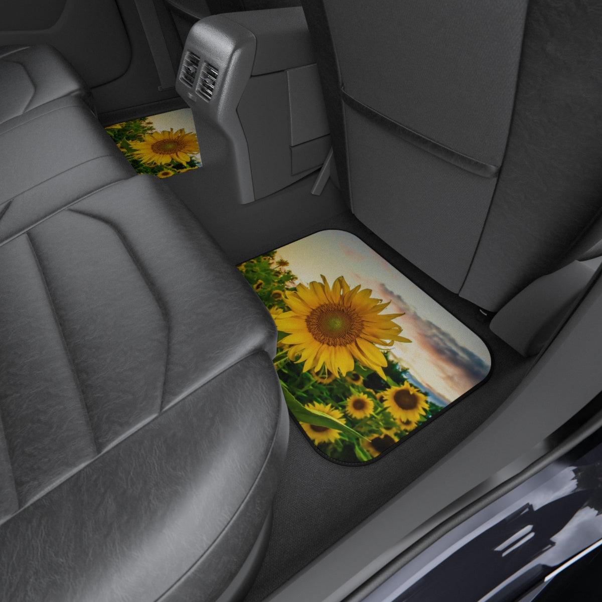 Sun Flower Car Mats (Set of 4)