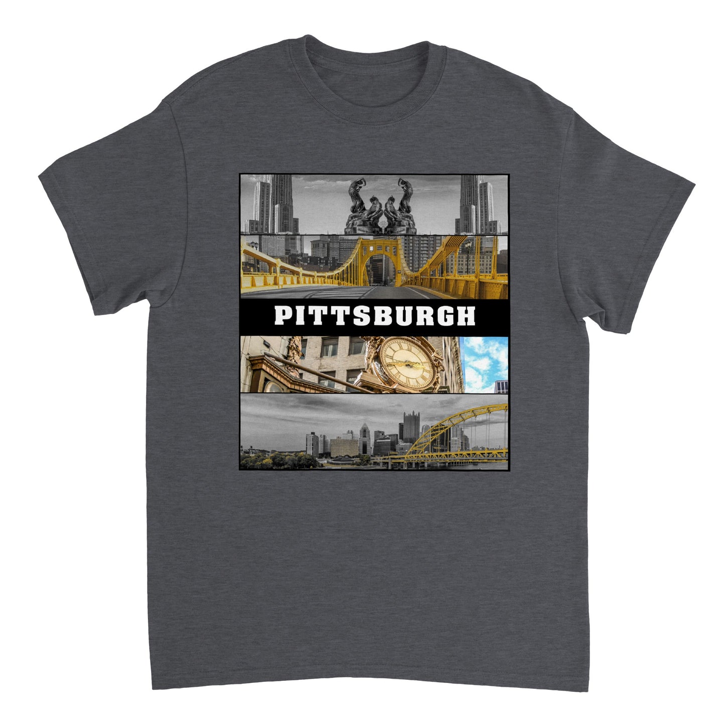 Pittsburgh 4 Design Heavyweight Crewneck T-shirt